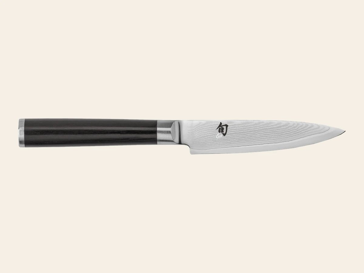 Shun Classic four-inch paring knife with Damascus blade