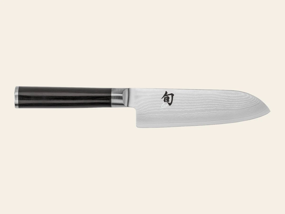 Shun Classic five-and-a-half-inch santoku knife with Damascus blade